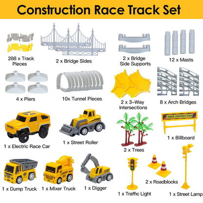Construction Race Track Set