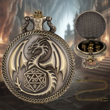 Creative Thick Chain Pocket Watch Set