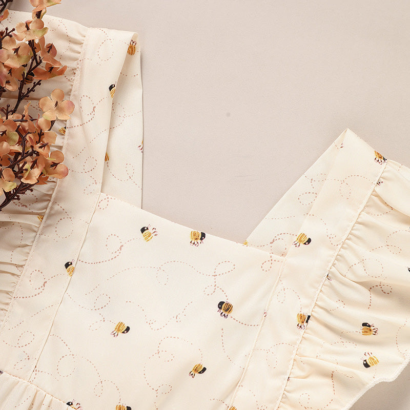 Baby Girl Honeybee Bubble Romper - 1st Bee Day Romper, Infant Bee Birthday Outfit, Cute Bee Romper For Baby