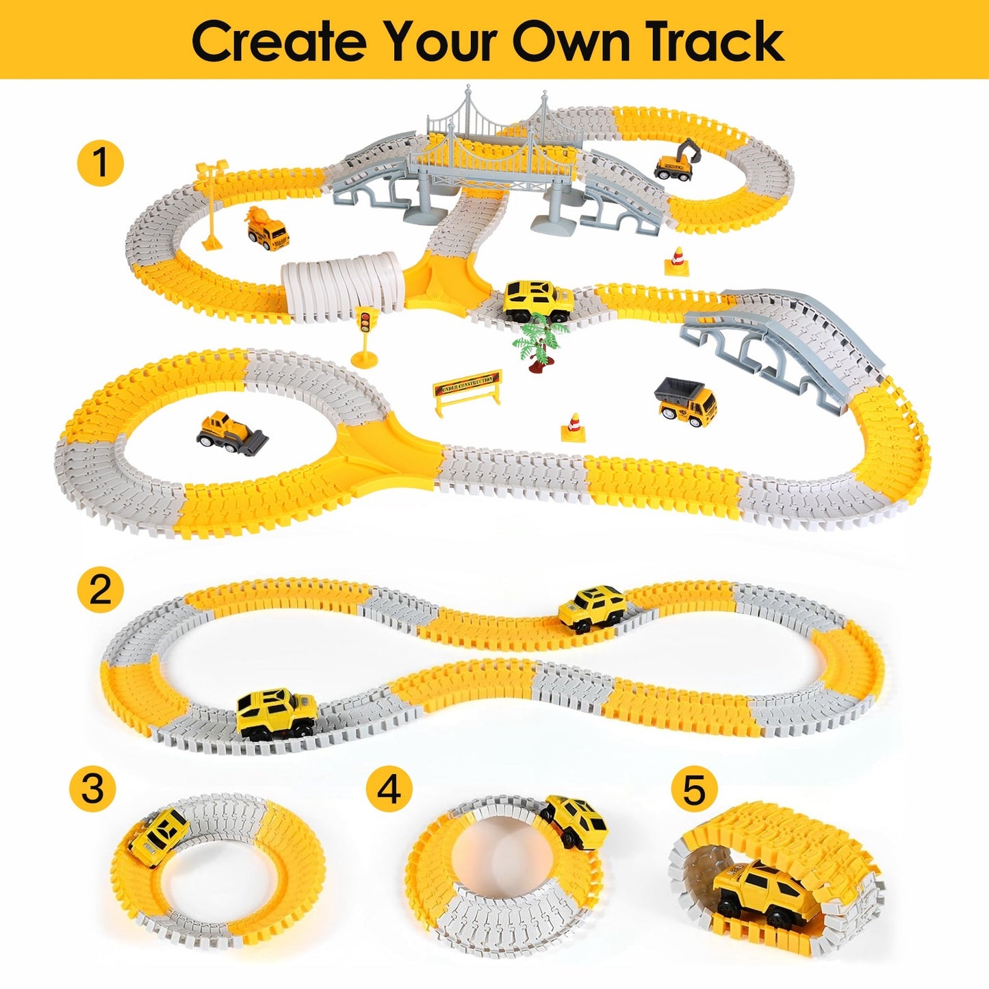 Construction Race Track Set