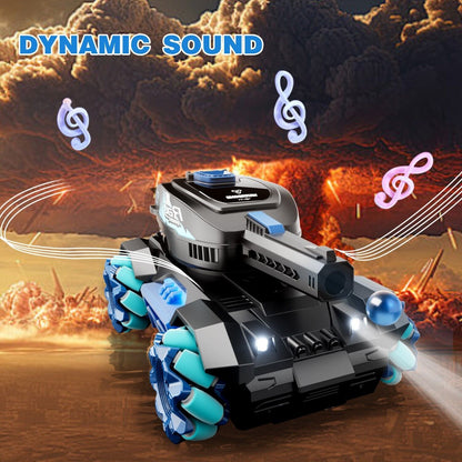 RC Tank, Four Wheel Drive Remote Control Car 2.4G Gesture Control, Water Bomb