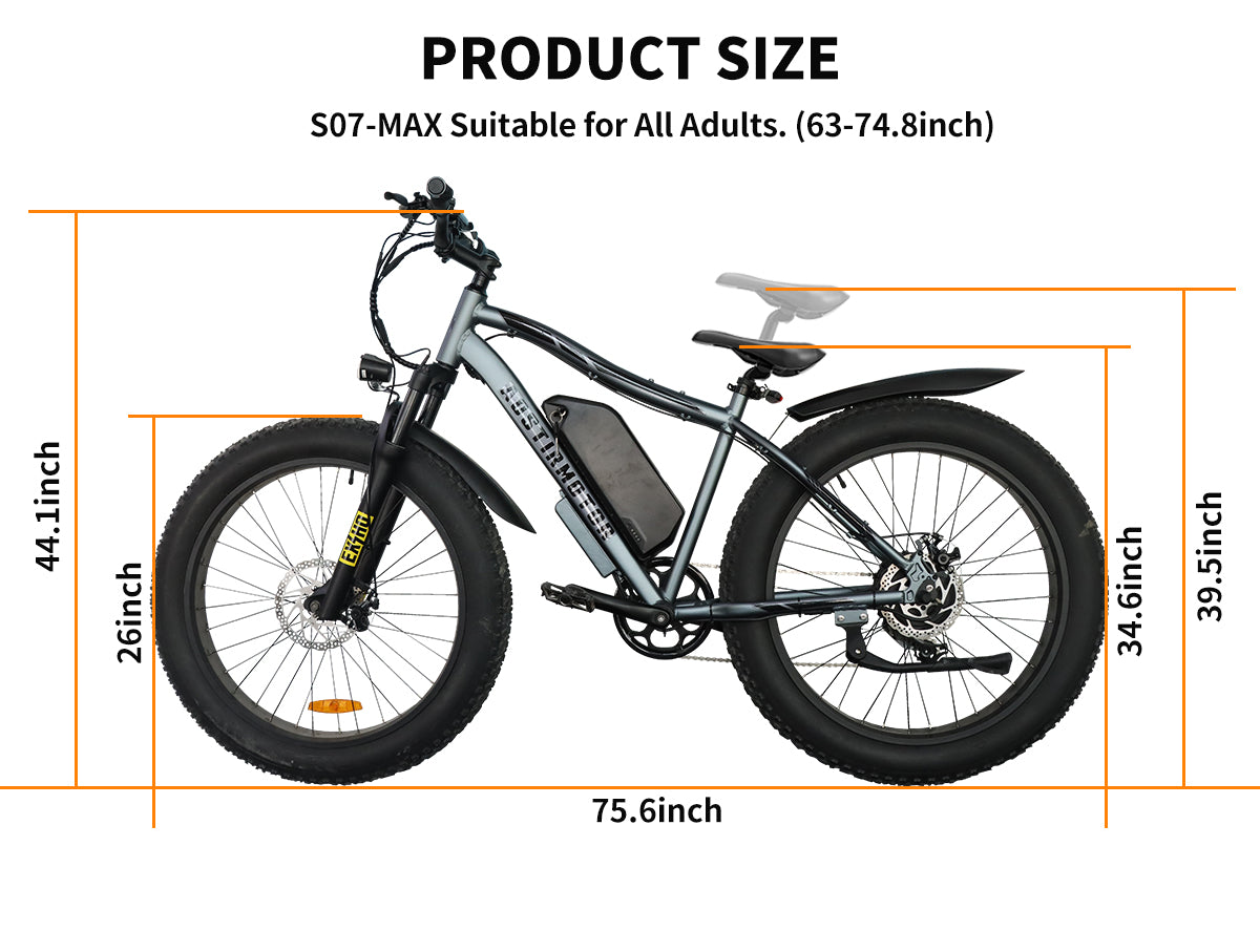 Foldable 20x4.0 Fat Tire E-Bike For Commuting - 500W Motor, 36V 13AH Battery, LCD Display & Dual Disc Brakes