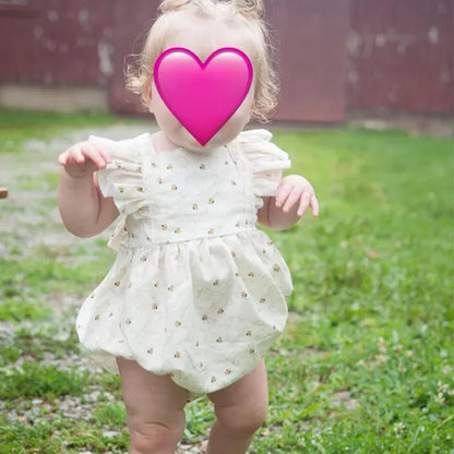 Baby Girl Honeybee Bubble Romper - 1st Bee Day Romper, Infant Bee Birthday Outfit, Cute Bee Romper For Baby