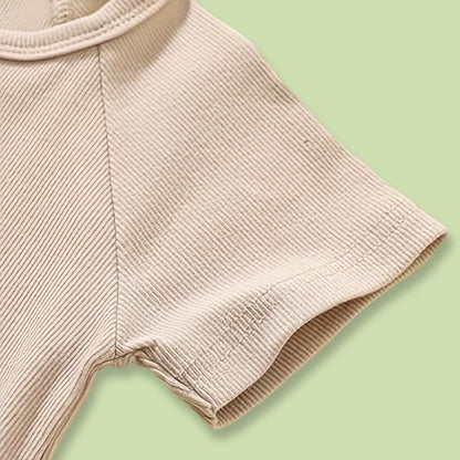 3-Pack Baby Boys One-Piece Romper Set, Long Sleeve Ribbed Button Jumpsuit