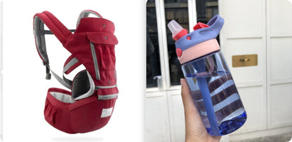 Red multi-functional baby carrier